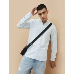 Fame Forever By Lifestyle Blue Slim Fit Shirt-picture-11