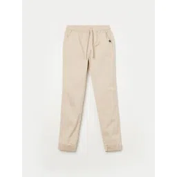 Fame Forever by Lifestyle Boys Beige Cotton Blend Solid Joggers-picture-10