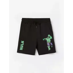 Fame Forever by Lifestyle Boys Black Cotton Printed Shorts-picture-32