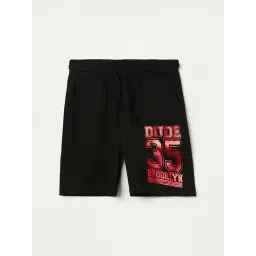 Fame Forever by Lifestyle Boys Black Cotton Printed Shorts-picture-36