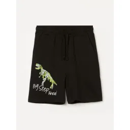 Fame Forever By Lifestyle Boys Black Cotton Printed Shorts-picture-37