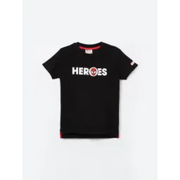 Fame Forever by Lifestyle Boys Black Cotton Printed T-Shirt-picture-26