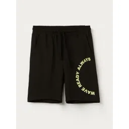 Fame Forever by Lifestyle Boys Black Cotton Shorts-picture-35
