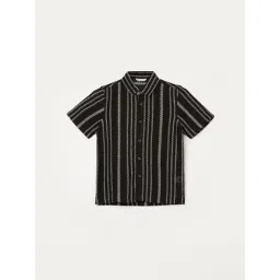 Fame Forever by Lifestyle Boys Black Striped Shirt-picture-26