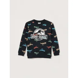 Fame Forever by Lifestyle Boys Blue Cotton Printed Full Sleeves-picture-11