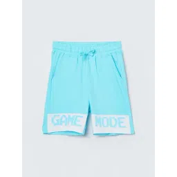 Fame Forever by Lifestyle Boys Blue Cotton Solid Shorts-picture-21