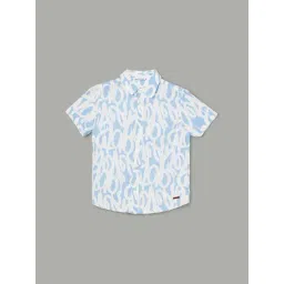 Fame Forever by Lifestyle Boys Blue Printed Shirt-picture-13