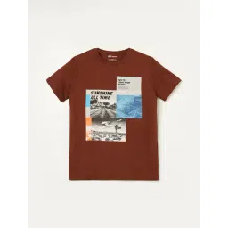 Fame Forever by Lifestyle Boys Brown T-Shirt-picture-15