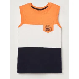 Fame Forever by Lifestyle Boys Colourblocked Round Neck Cotton T-shirt-picture-32