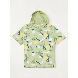 Fame Forever by Lifestyle Boys Conversational Printed Hooded Pure Cotton T-shirt-picture-32