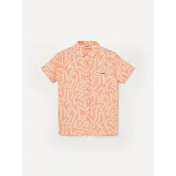 Fame Forever by Lifestyle Boys Coral Cotton Printed Shirt-picture-27