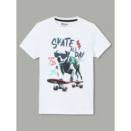 Fame Forever by Lifestyle Boys Graphic Printed Round Neck Cotton T-shirt-picture-31