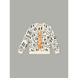 Fame Forever by Lifestyle Boys Off White Cotton Printed Sweatshirt-picture-22