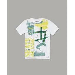 fame forever by lifestyle Boys Typographic Print Regular Fit Round-Neck T-Shirt-picture-11