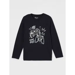 Fame Forever by Lifestyle Boys Typography Printed Round Neck Cotton T-shirt-picture-55