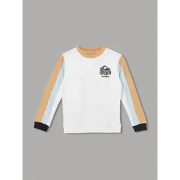 Fame Forever by Lifestyle Boys White Cotton Printed Sweatshirt-picture-35