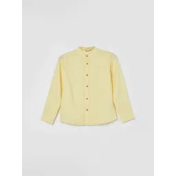 Fame Forever by Lifestyle Boys Yellow Cotton Solid Shirt-picture-27