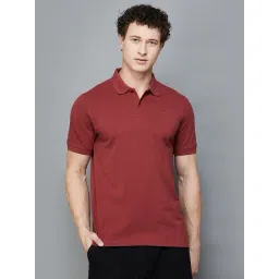 Fame Forever by Lifestyle Dark Red Regular Fit Polo T-Shirt-picture-35