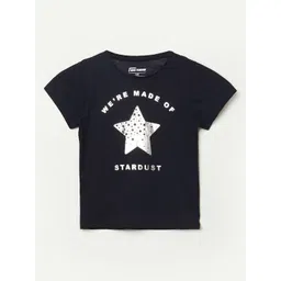 Fame Forever by Lifestyle Girls Blue Cotton Printed Tshirts-picture-37