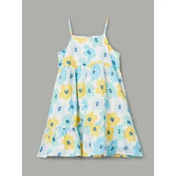 Fame Forever by Lifestyle Girls Floral Printed Shoulder Straps Cotton A-Line Dress-picture-21