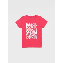 Fame Forever by Lifestyle Girls Fuschia Cotton Printed T-Shirt-picture-42