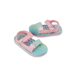 Fame Forever by Lifestyle Girls Green Ankle Strap Sandals image 3