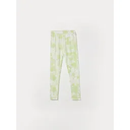 Fame Forever by Lifestyle Girls Green Printed Leggings-picture-18