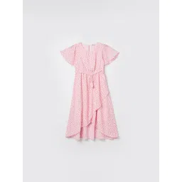 Fame Forever by Lifestyle Girls Light Pink Printed Dress-picture-14