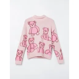 Fame Forever by Lifestyle Girls Light Pink Printed Sweater-picture-29