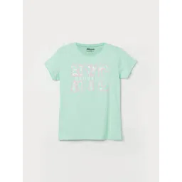 Fame Forever by Lifestyle Girls Mint Cotton Printed T-Shirt-picture-35