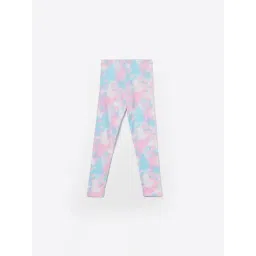 Fame Forever by Lifestyle Girls Multicolored Cotton Printed Leggings-picture-23