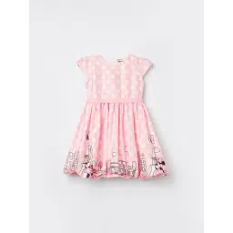 Fame Forever by Lifestyle Girls Peach Printed Dress-picture-44