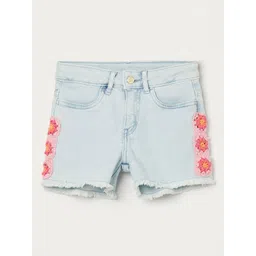 Fame Forever by Lifestyle Girls Printed Denim Shorts-picture-24