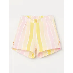 Fame Forever by Lifestyle Girls Striped Mid-Rise Shorts-picture-40