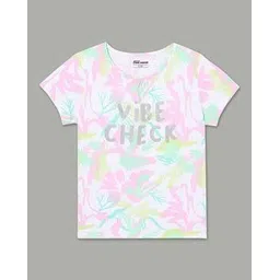 fame forever by lifestyle Girls Typographic Print Round-Neck T-Shirt-picture-14