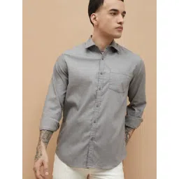 Fame Forever By Lifestyle Grey Cotton Regular Fit Shirt-picture-18