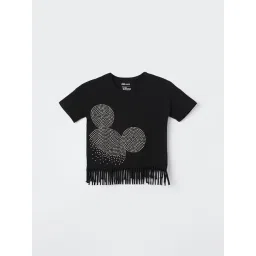 Fame Forever by Lifestyle Kids Black Printed Regular Fit T-Shirt-picture-32