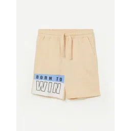 Fame Forever by Lifestyle Kids Oatmeal Printed Regular Fit Shorts-picture-32