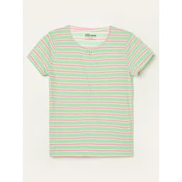 Fame Forever by Lifestyle Kids Striped Pure Cotton T-shirt-picture-24