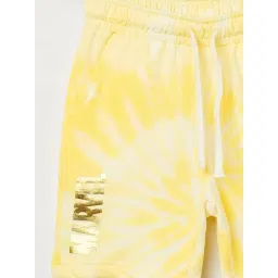 Fame Forever by Lifestyle Kids Yellow Printed Regular Fit Shorts image 3