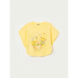 Fame Forever by Lifestyle Kids Yellow Printed Regular Fit T-Shirt-picture-18