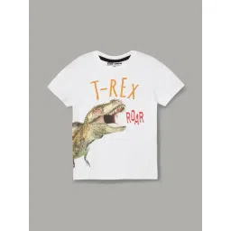 fame forever by lifestyle Lifestyle White Round Neck Half Sleeve Core Plus Cotton T Shirt-picture-13