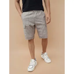 Fame Forever By Lifestyle Light Brown Regular Fit Shorts-picture-14