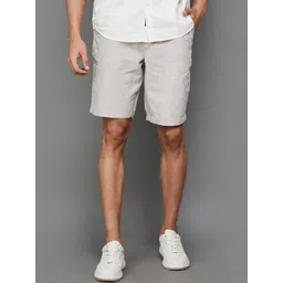 Fame Forever by Lifestyle Men Mid Rise Cotton & Linen Shorts-picture-35