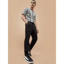 Fame Forever by Lifestyle Men Regular Fit Mid-Rise Cotton Cargo Trousers-picture-38