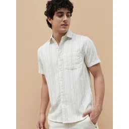 Fame Forever by Lifestyle Men Striped Casual Shirt-picture-21