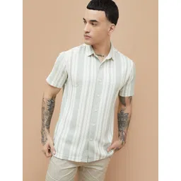 Fame Forever by Lifestyle Men Striped Casual Shirt-picture-30
