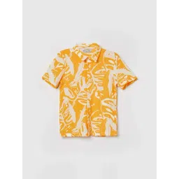 Fame Forever by Lifestyle Mustard & White Printed Regular Fit Shirt-picture-19