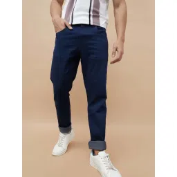 Fame Forever By Lifestyle Navy Cotton Slim Fit Jeans-picture-13