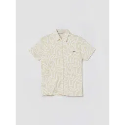 Fame Forever by Lifestyle Off White Printed Regular Fit Shirt-picture-31